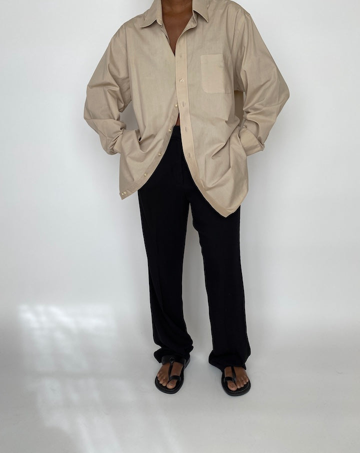 VINTAGE OVERSIZED BEIGE SHIRT 2010