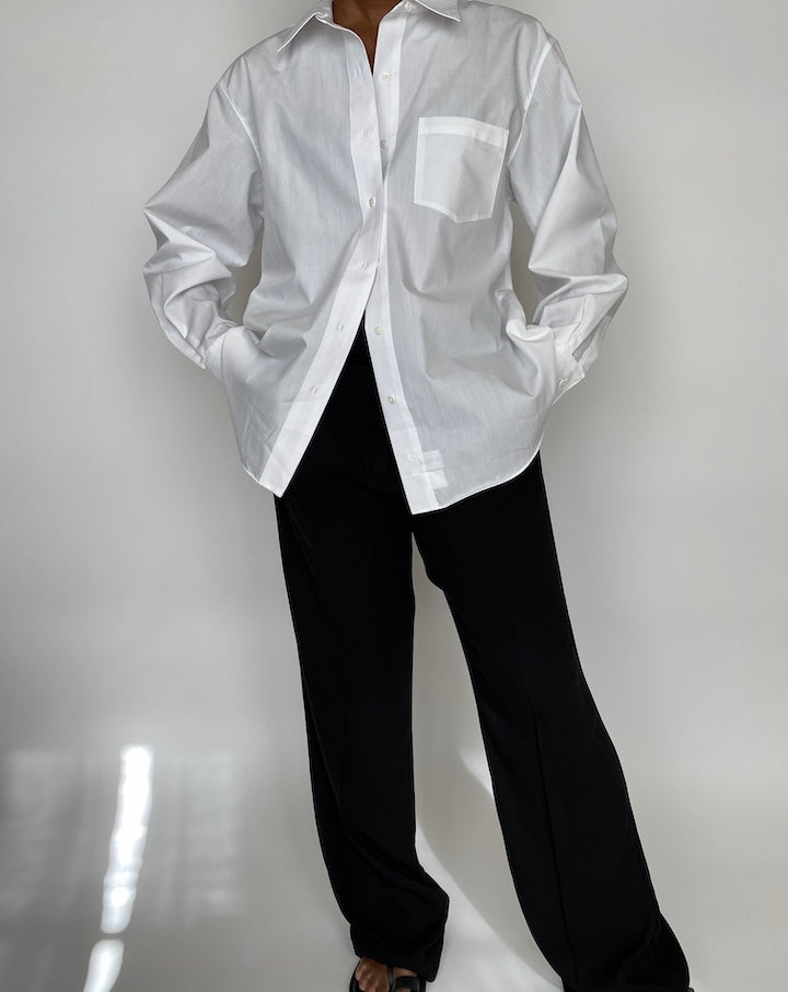 VINTAGE WHITE BUTTON DOWN SHIRT 2035