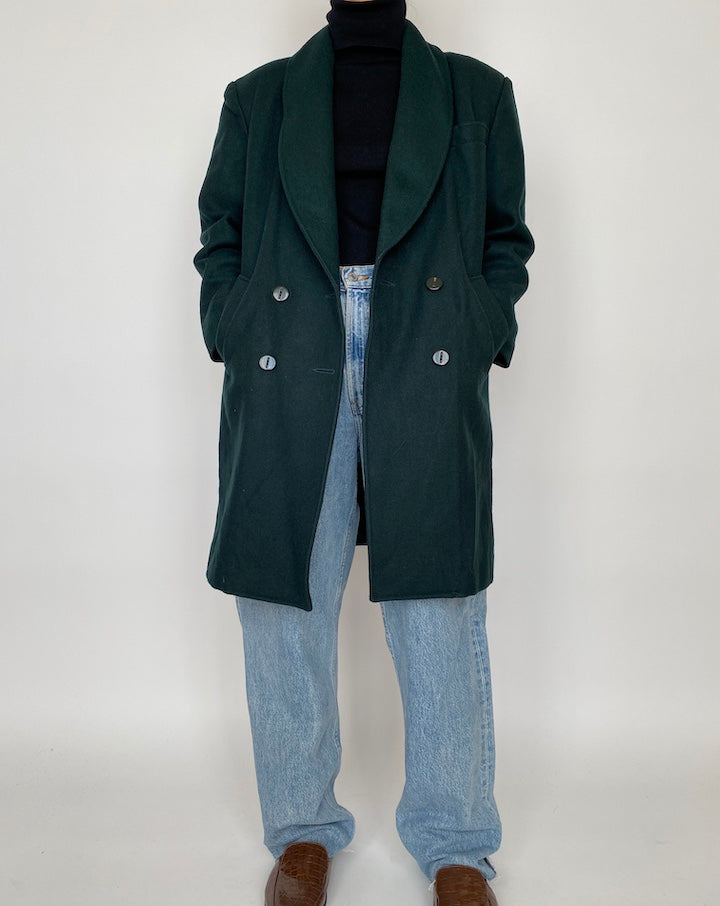 VINTAGE GREEN COAT 2085