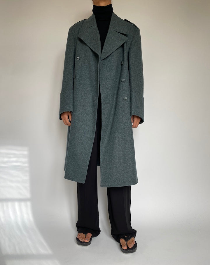 VINTAGE OVERSIZED GREEN COAT 2205