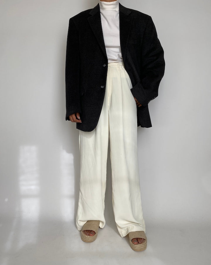 VINTAGE DARK GREY BLAZER 2223