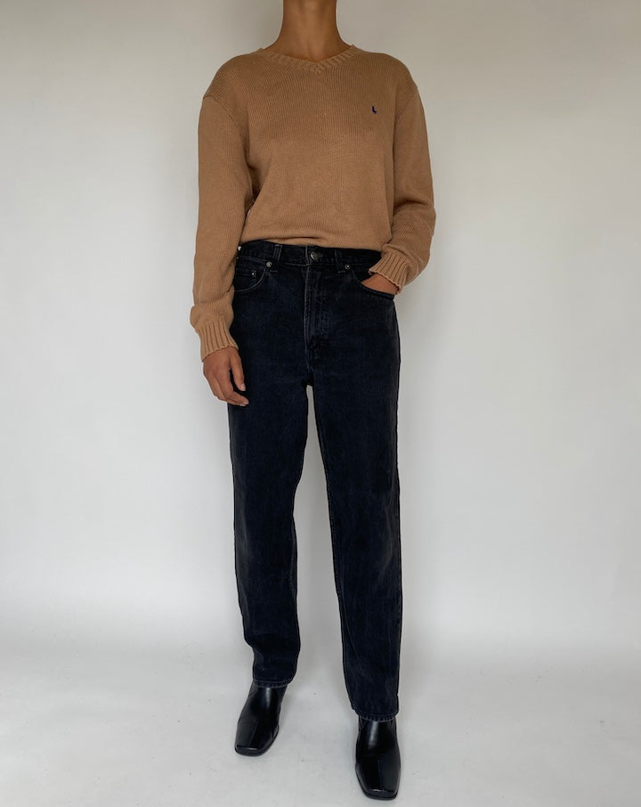 VINTAGE BROWN RALPH LAUREN SWEATER 1792