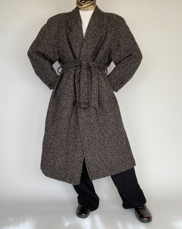 VINTAGE LONG WOOL COAT 2111