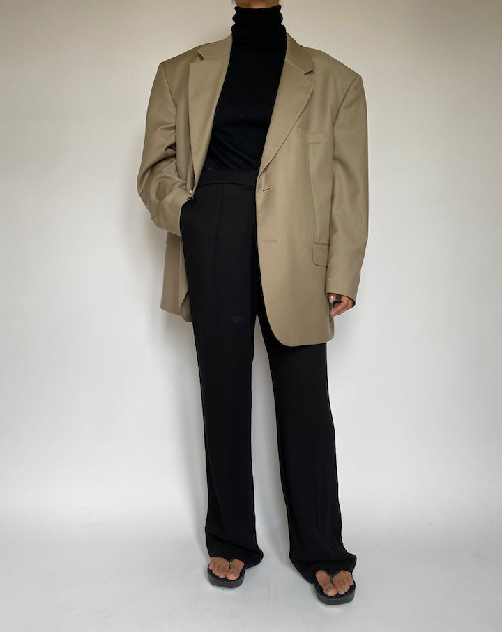 VINTAGE BEIGE SINGLE BREASTED BLAZER 2207