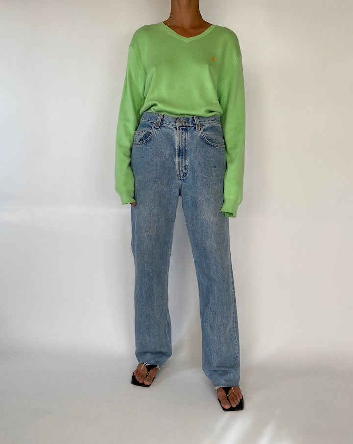 VINTAGE GREEN RALPH LAUREN SWEATER 2305