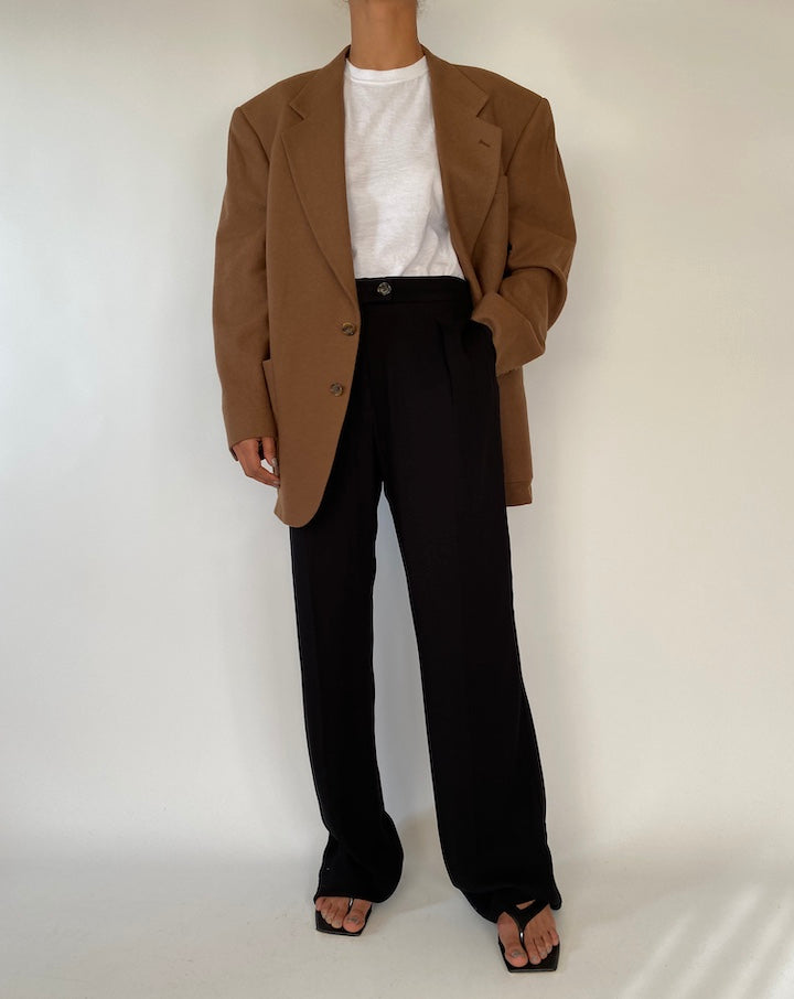 VINTAGE BROWN OSCAR DE LA RENTA BLAZER 2340