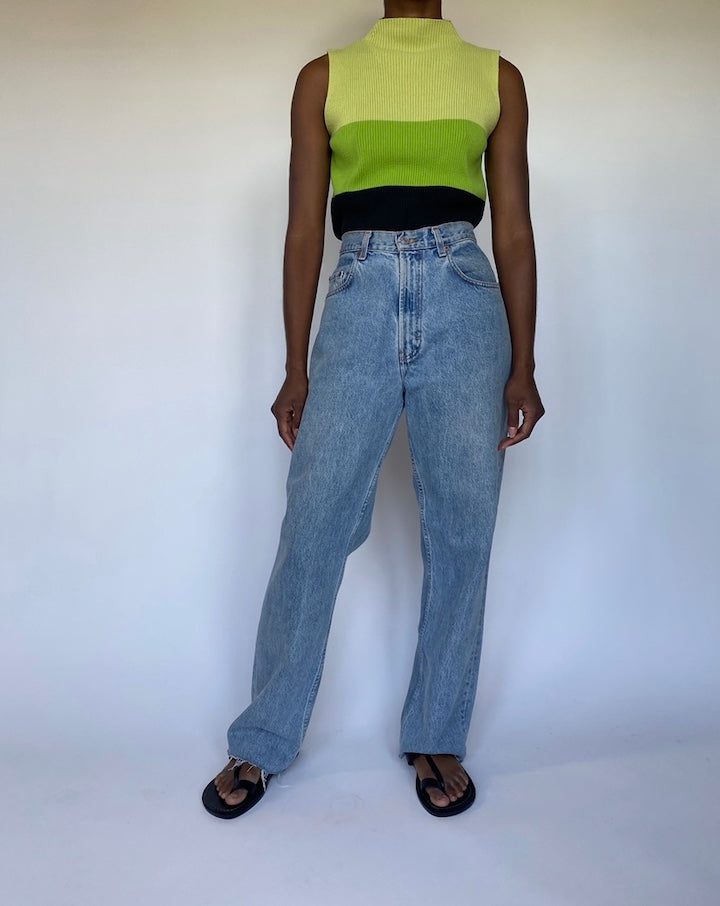 VINTAGE 3 TONED KNIT TOP 3548