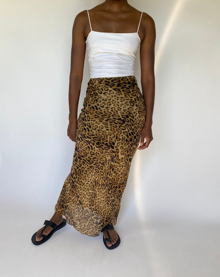 Vintage Animal Printed Skirt 3795