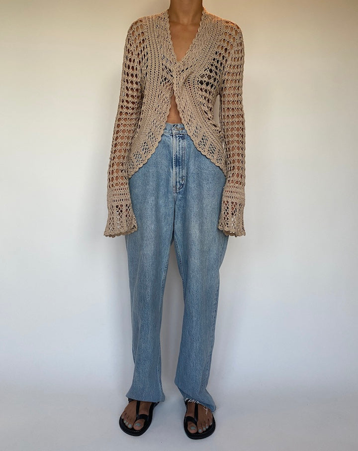 VINTAGE BEIGE CARDIGAN 1533