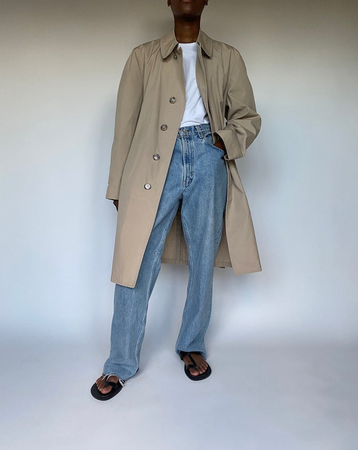 VINTAGE BEIGE LONG COAT 3604