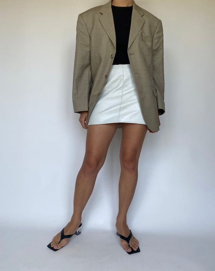 VINTAGE BEIGE WOOL BLAZER 3391