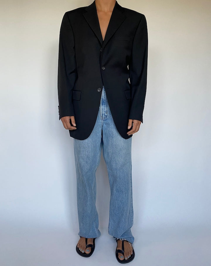 VINTAGE BLACK BLAZER 1538