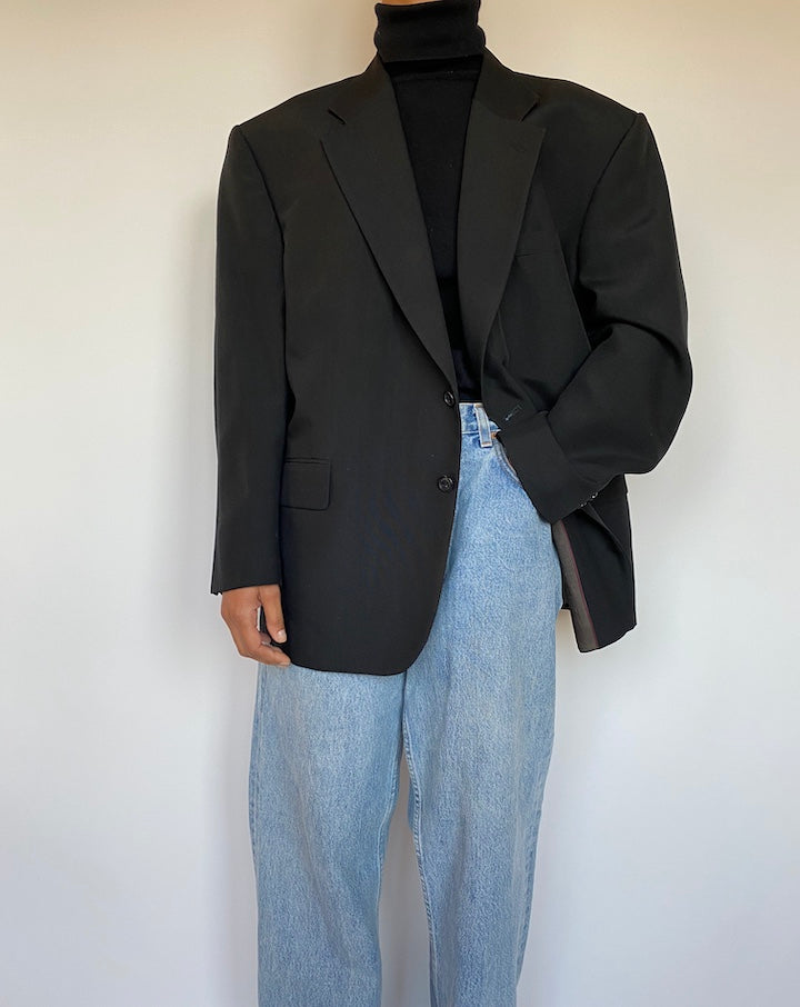 VINTAGE BLACK BLAZER 1655