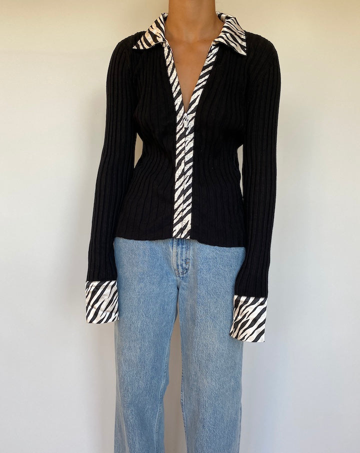 VINTAGE BLACK CARDIGAN 1664