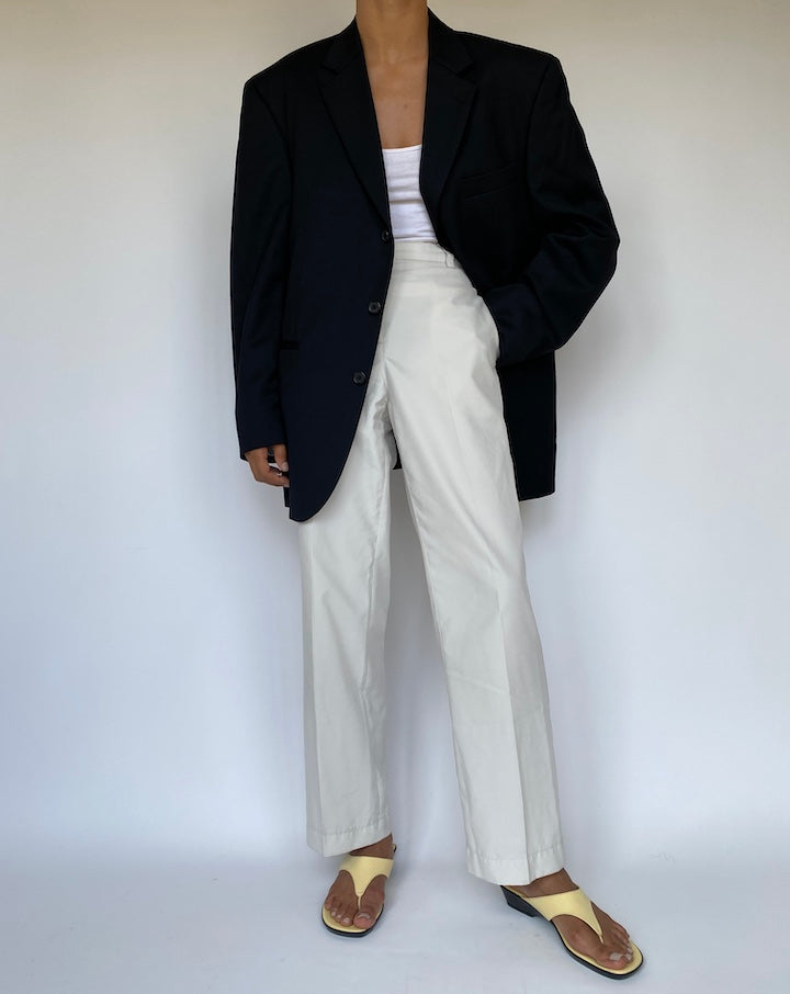 VINTAGE BLACK SINGLE BREASTED BLAZER 3281