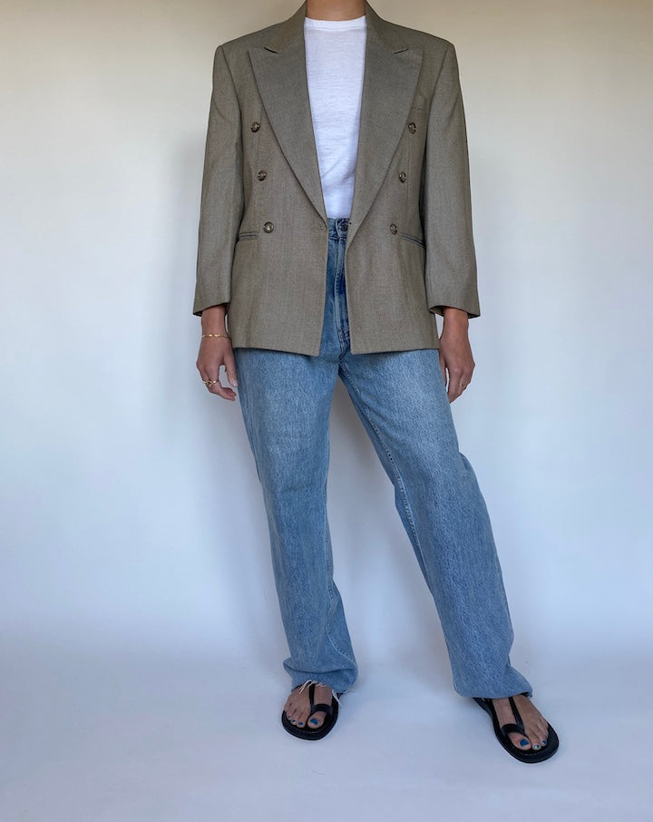 VINTAGE DOUBLE BREASTED BLAZER 3085