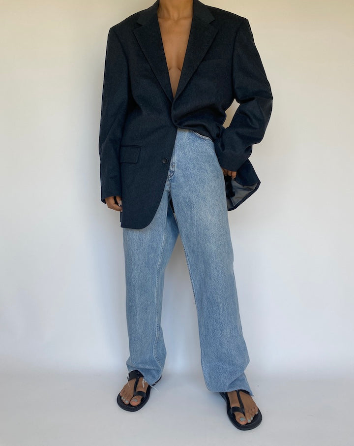 VINTAGE GREY OSCAR DE LA RENTA BLAZER 3166