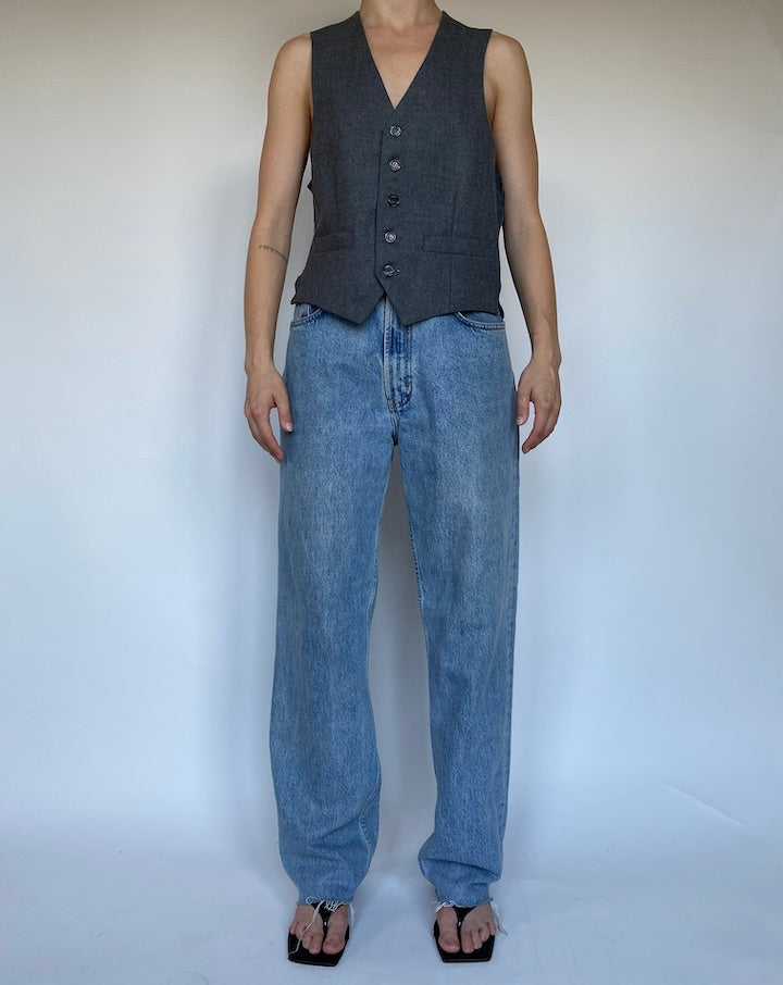 VINTAGE GREY VEST 3460