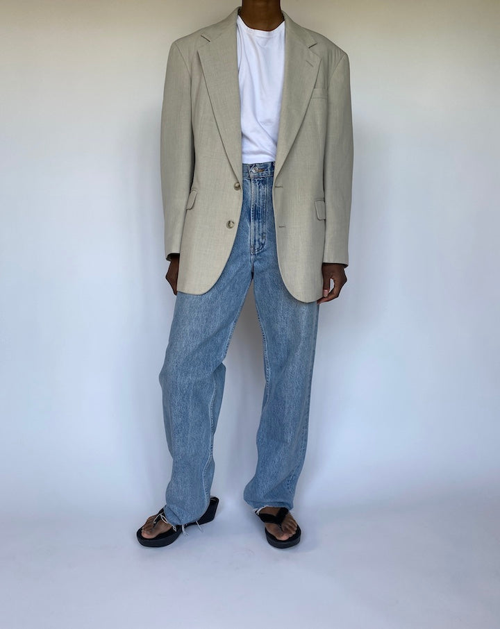 VINTAGE LIGHT BEIGE BLAZER 3577