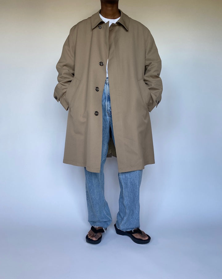 VINTAGE OVERSIZED BEIGE COAT 3517