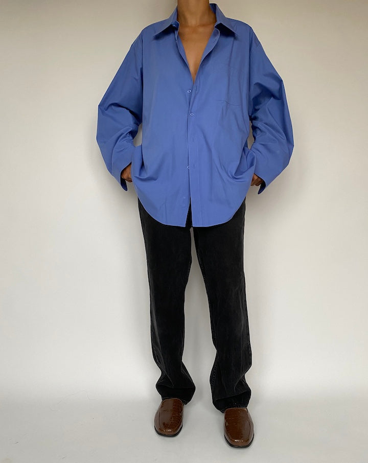 VINTAGE OVERSIZED BLUE SHIRT 1623