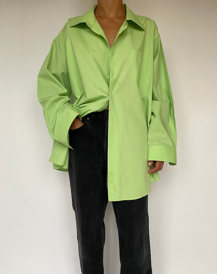 VINTAGE OVERSIZED GREEN SHIRT 1612