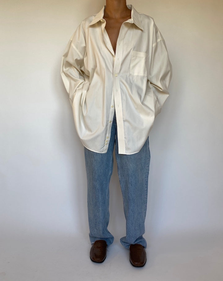 VINTAGE OVERSIZED OFF WHITE SHIRT 1666