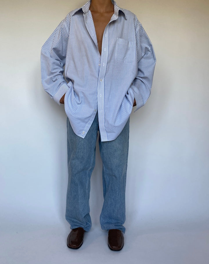 VINTAGE OVERSIZED STRIPED SHIRT 1546
