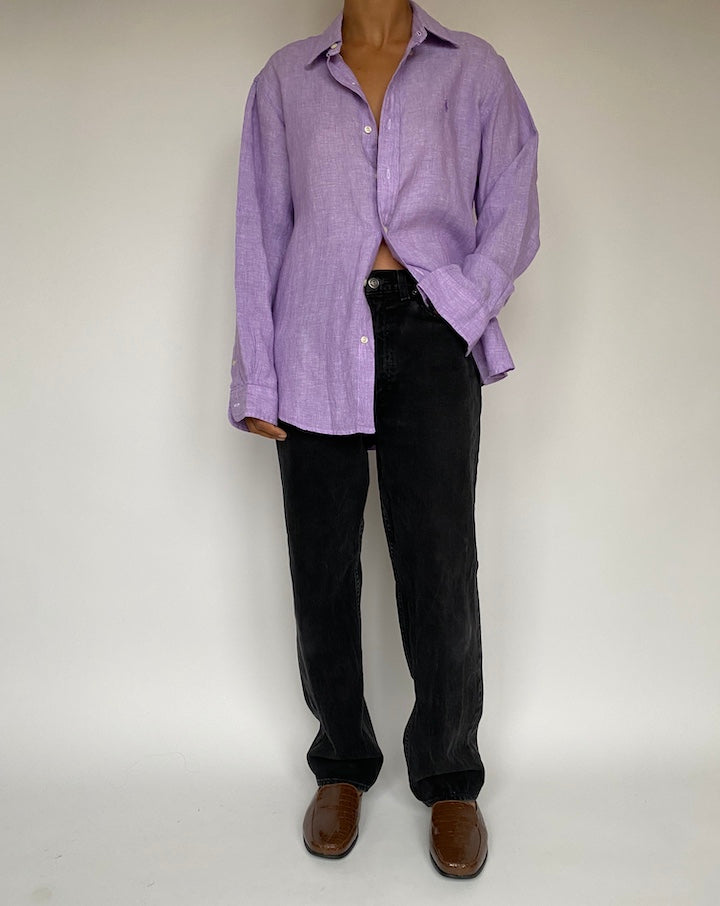 VINTAGE RALPH LAUREN LINEN SHIRT 1618