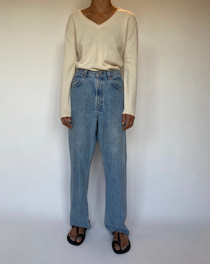 VINTAGE V-NECK CASHMERE SWEATER 1534