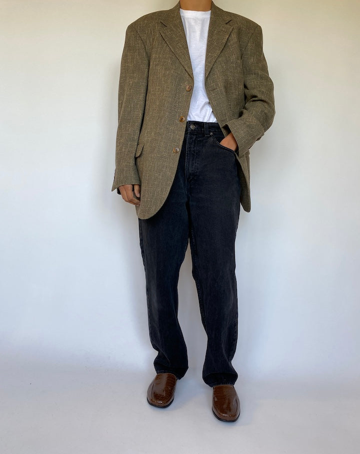 VINTAGE WOOL AND COTTON BLAZER 1507