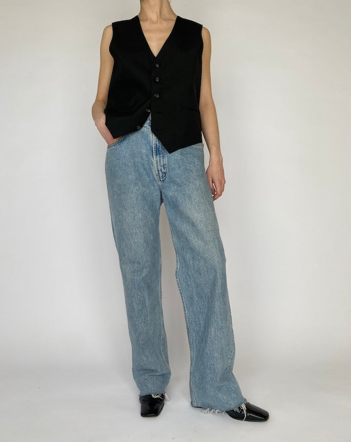 VINTAGE BLACK VEST 4237
