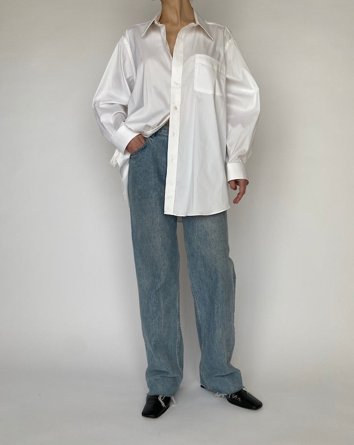 VINTAGE WHITE OVERSIZED SHIRT 4242