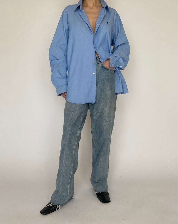 VINTAGE BLUE RALPH LAUREN SHIRT 4534