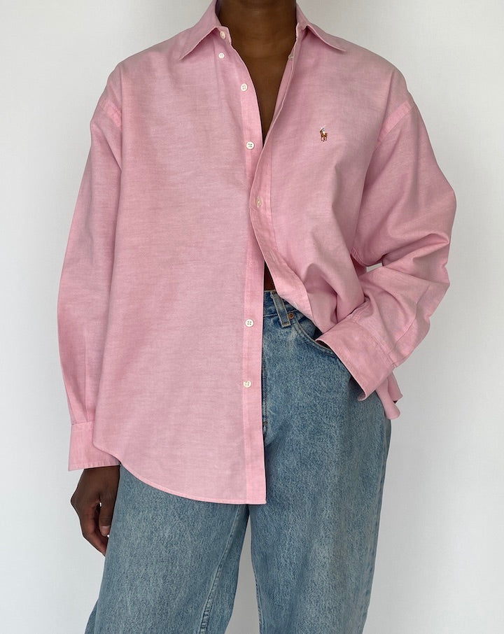 VINTAGE OVERSIZED PINK SHIRT 4589