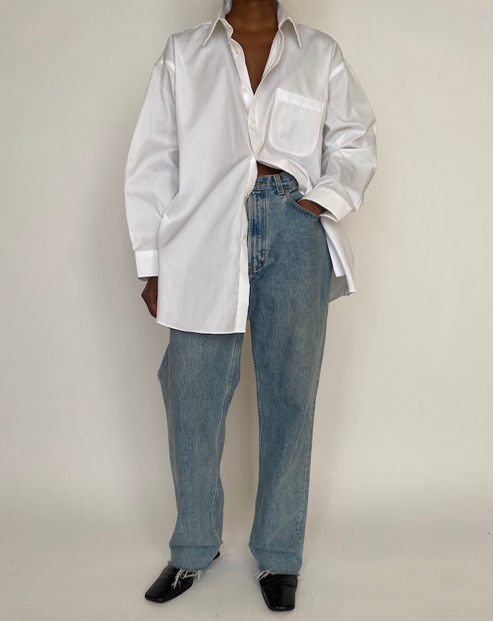VINTAGE OVERSIZED WHITE SHIRT 4645