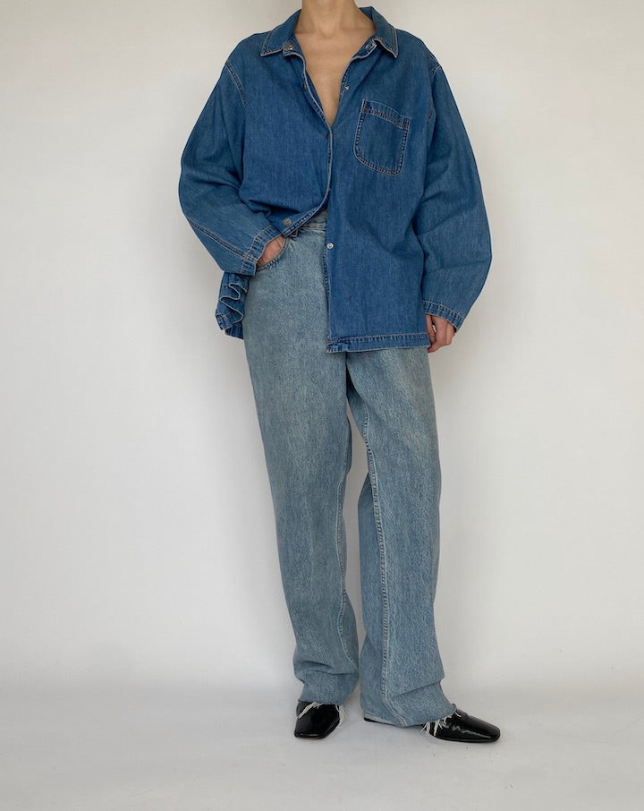 VINTAGE OVERSIZED DENIM SHIRT 4767