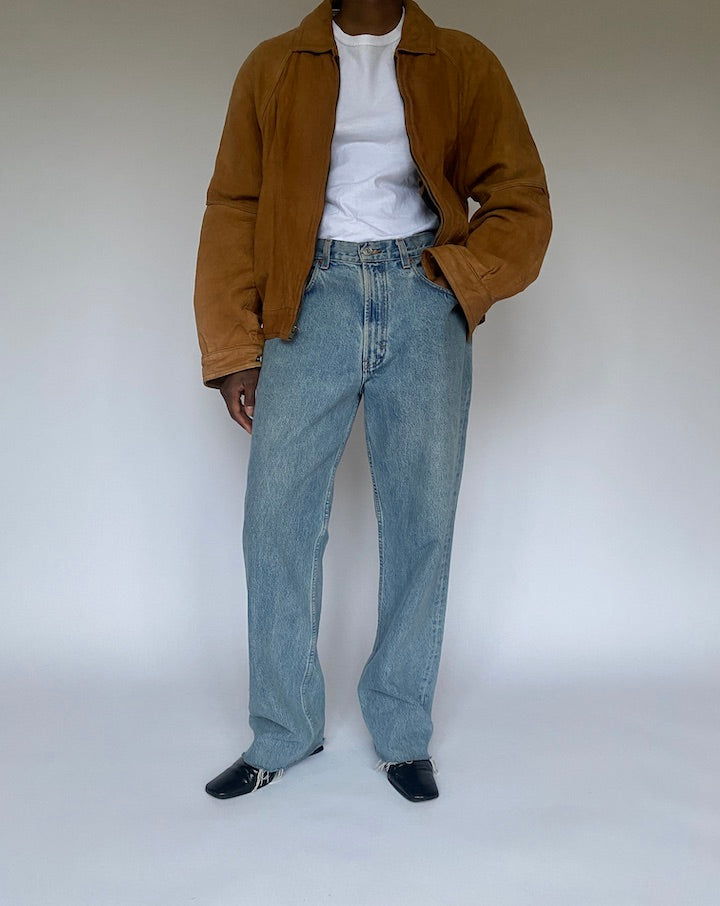 VINTAGE BROWN LEATHER JACKET 4875