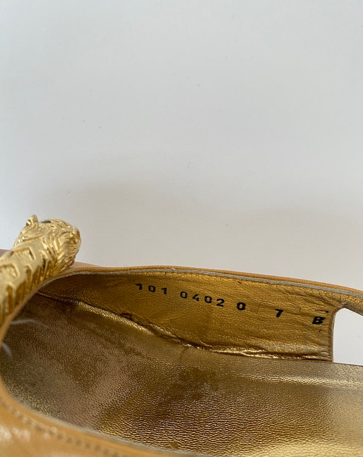 Vintage Gucci Slingback Leather Pump 4508