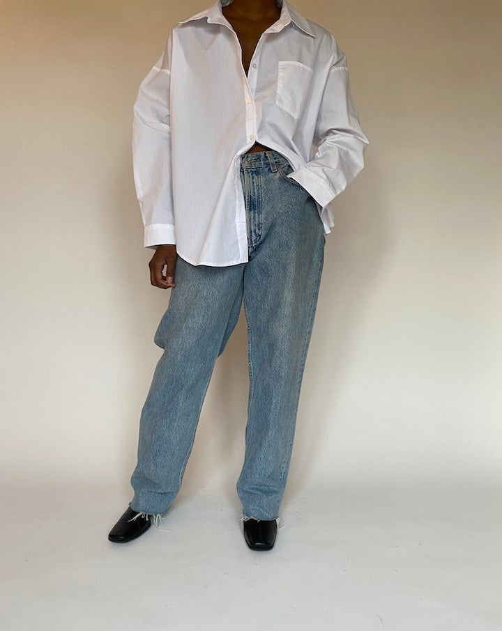 VINTAGE OVERSIZED WHITE SHIRT 4424