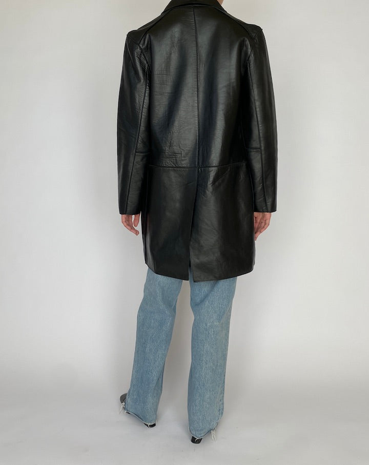 VINTAGE BLACK LEATHER JACKET 4812