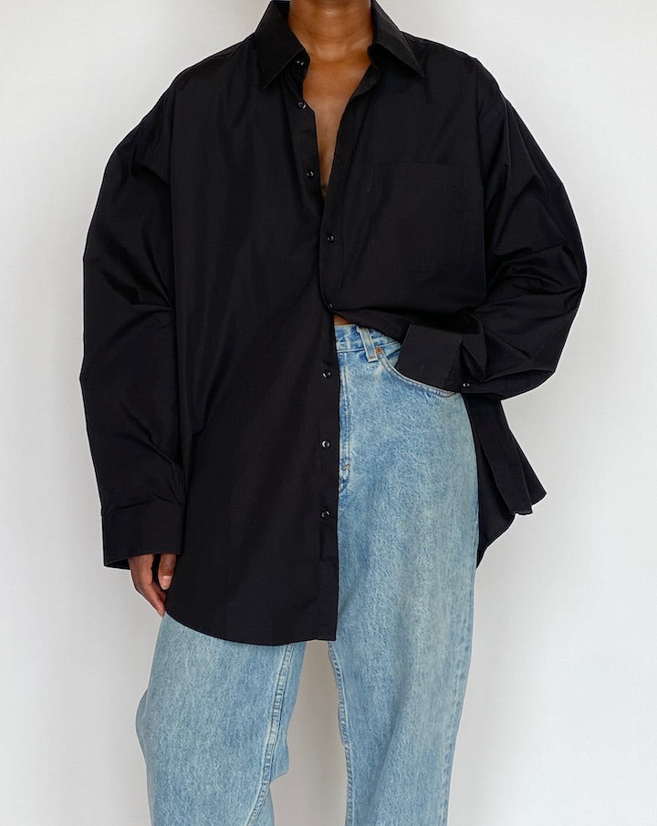 VINTAGE BLACK OVERSIZED SHIRT 5133