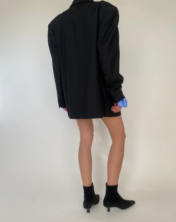 Vintage Black Oversized Blazer 5240