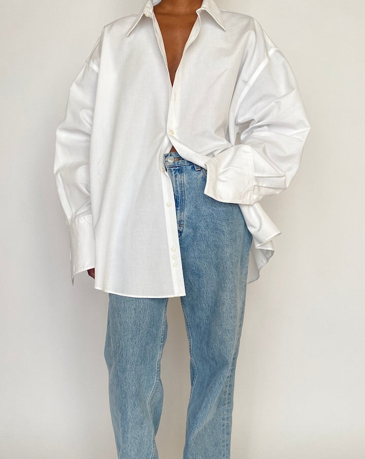 VINTAGE OVERSIZED WHITE SHIRT 4641