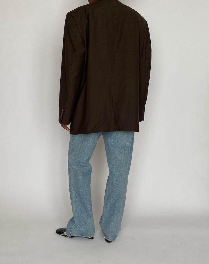 VINTAGE DARK BROWN BLAZER 5130