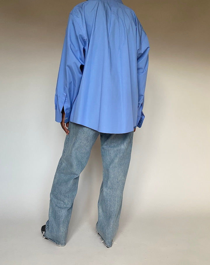 VINTAGE OVERSIZED BLUE SHIRT 4433