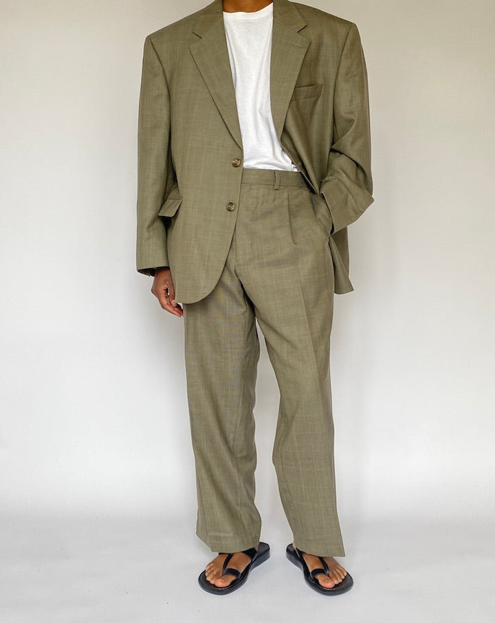 VINTAGE OVERSIZED BEIGE RALPH LAUREN SUIT 5103