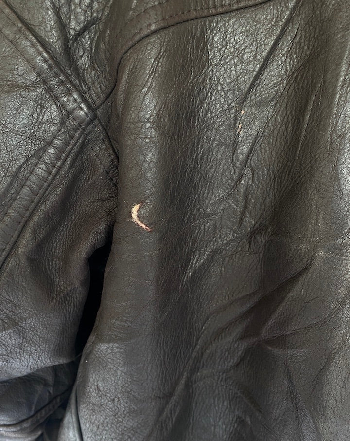 VINTAGE BROWN LEATHER JACKET 4949