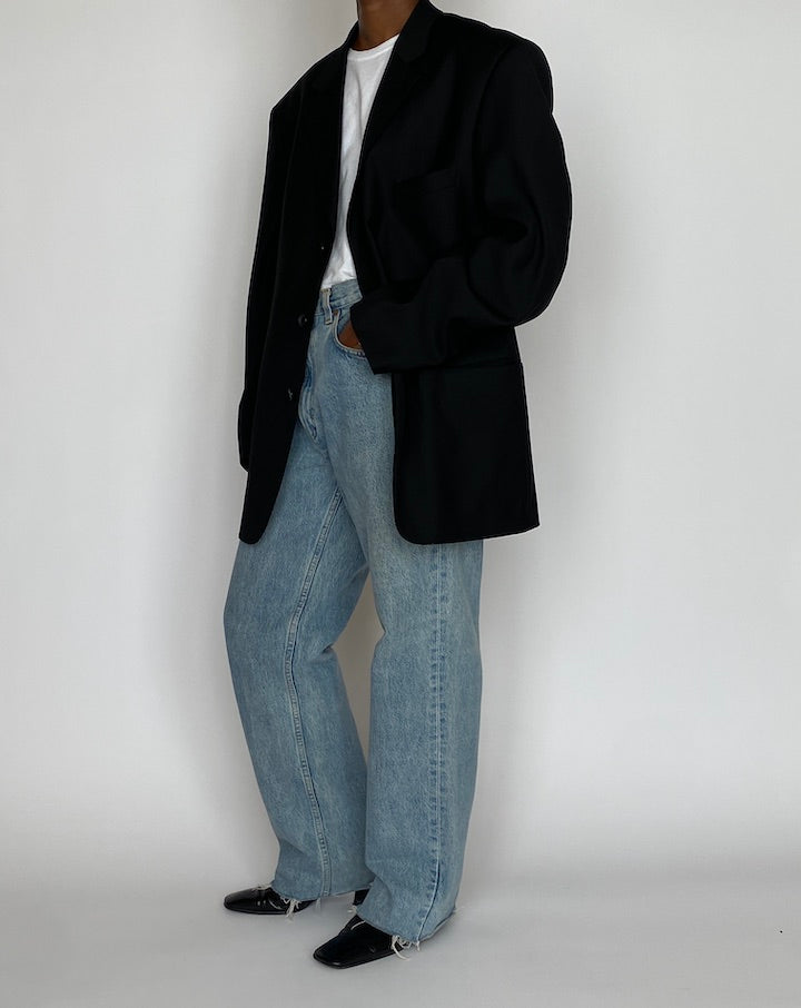 VINTAGE BLACK GIORGIO FERARRO BLAZER 5125