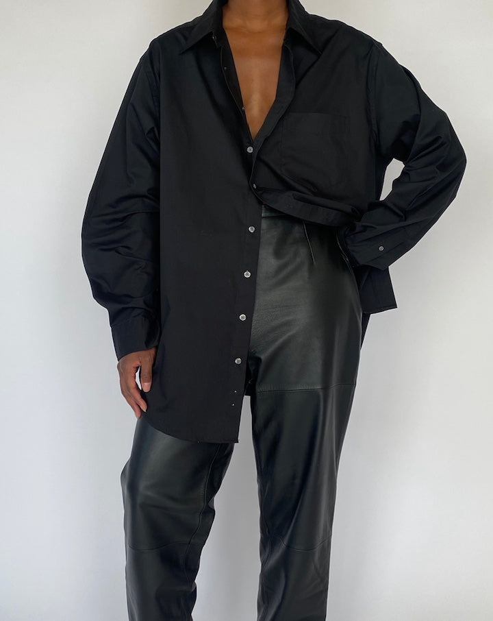 Vintage Black Oversized Shirt 5194